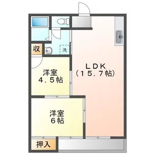 オークスハイツ【103号号室】の間取り