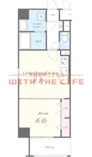 リッツ・アヴェニュー【505号号室】の間取り