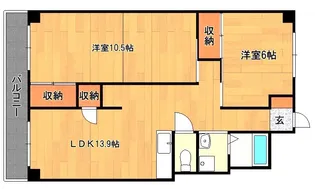 フジマンション【102号号室】の間取り