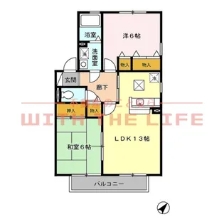 オリエントクレスト【101号号室】の間取り