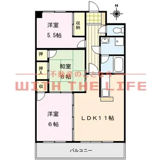 3LDKの間取り画像