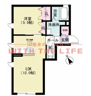 シャーメゾン日ノ出【103号号室】の間取り