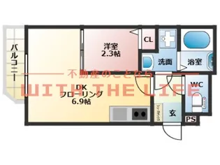 THE NOBLES(ザノーブルス)聖マリア病院前【301号号室】の間取り