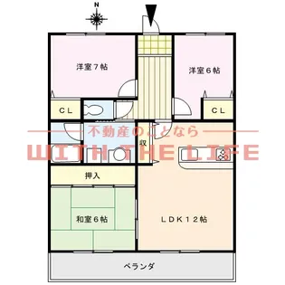 パティオ七夕【303号号室】の間取り