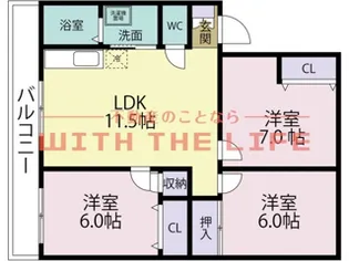 ジョイハウス【303号号室】の間取り