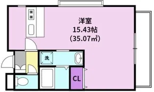 バイマイセルフ【101号号室】の間取り