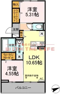 ルピナ梅満【108号号室】の間取り