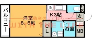 ローズガーデンⅡ【202号号室】の間取り