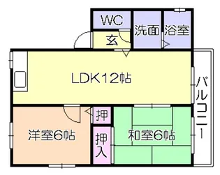 エスポアール【201号号室】の間取り