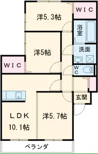 サニーコート田代【203号号室】の間取り