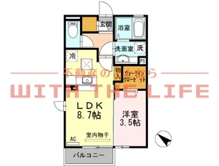 フェアプラッツ【B211号号室】の間取り