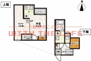 ADC櫛原YUNOⅡ【103号号室】の間取り