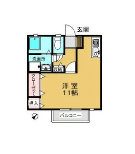 セゾンコート壱番館【101号号室】の間取り