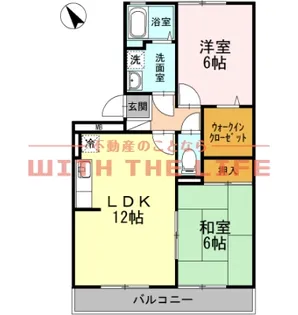 ペイサージュ上津【305号号室】の間取り