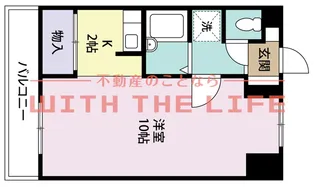 ジョイフルスワノ【Ⅱ-302号室】の間取り