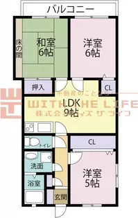 コーポアベニュー大城【106号号室】の間取り