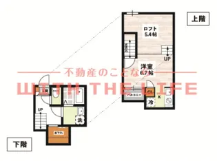 ADC櫛原YUNOⅠ【205号号室】の間取り