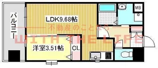 クオリアけやき通り【1007号号室】の間取り