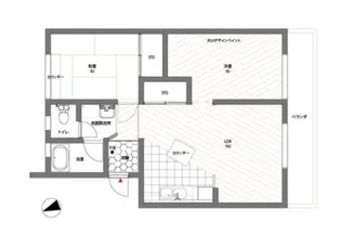 コーポ江戸屋敷【221号号室】の間取り