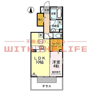 グランドソレーユRS【102号号室】の間取り