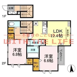 メゾン椿乃【202号号室】の間取り