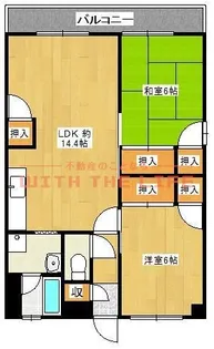 グランカーサ清蘭【504号号室】の間取り