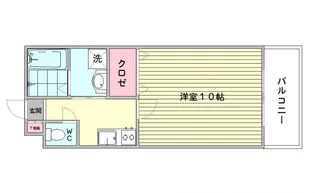 シュトラーゼ鳥栖【202号号室】の間取り