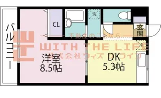 モンシェリ【208号号室】の間取り