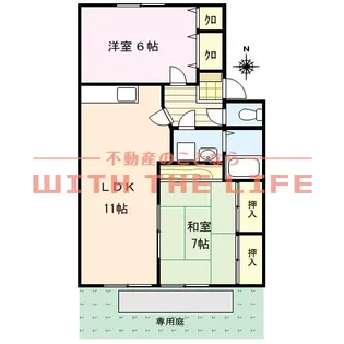 クレール津福Ⅰ【105号号室】の間取り