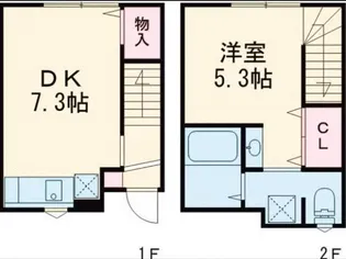 R-BOX永吉【106号号室】の間取り