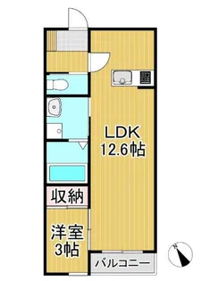 BRAVE BASE REA Ⅱ【203号号室】の間取り