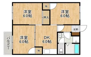ポエムハイツ【202号号室】の間取り