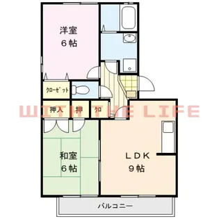 ハイカムール山本【A101号号室】の間取り