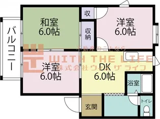 ちろりん村【B102号号室】の間取り