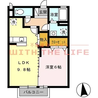 グロワール東合川【201号号室】の間取り