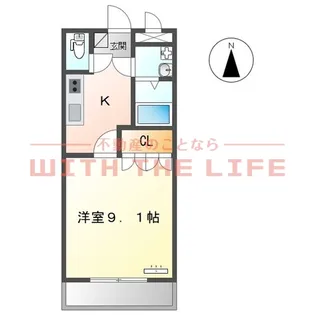 メルヴェール【202号号室】の間取り