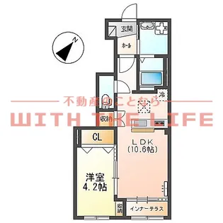 ベルメゾン矢取【101号号室】の間取り