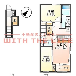 ベルメゾン矢取【202号号室】の間取り