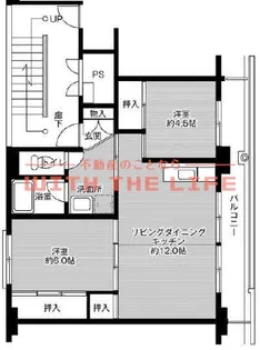 ビレッジハウス筑後【2-408号号室】の間取り