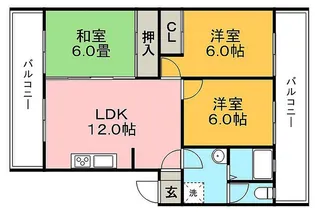 ドムール大畝町【203号号室】の間取り