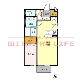 グランドールシャトー【C106号号室】の間取り