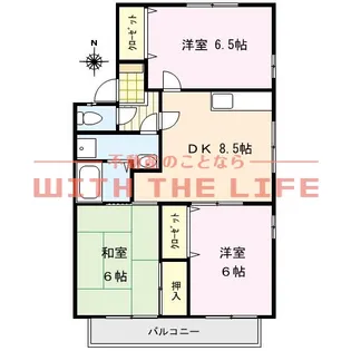 セジュール森【202号号室】の間取り