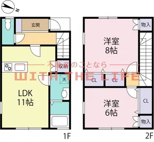 KIMAMA久留米【2号号室】の間取り