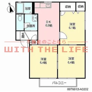 エクセルタウン合川【A202号号室】の間取り
