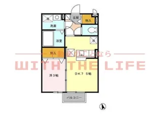 フローラ国分【201号号室】の間取り