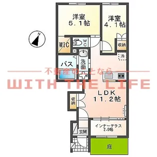 indigoblue【105号号室】の間取り