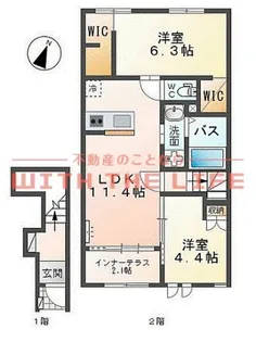 indigoblue【203号号室】の間取り