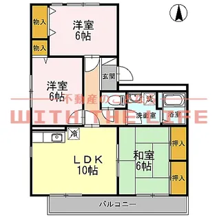 バティール西小森野【A301号号室】の間取り
