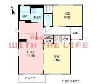 レシデンシア小森野 F棟【101号号室】の間取り