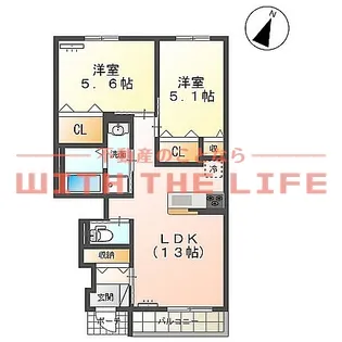 パドレ・レージェ【107号号室】の間取り